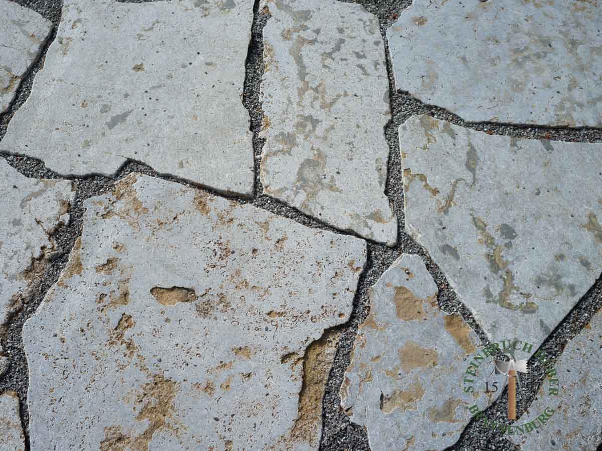 Bodenplatten - Muschelkalk Polygonalplatten antik 4 - Bpl-14801-03_01 - Steinbruch Huber